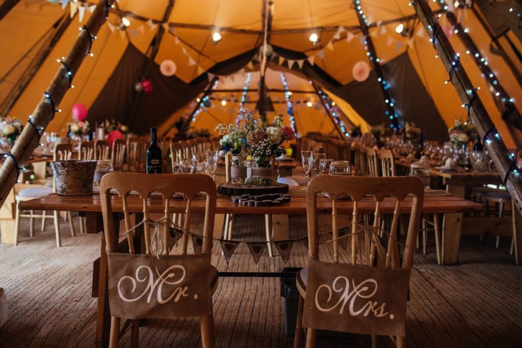 decor for tipi wedding