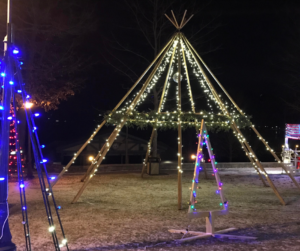 holiday festival of lights in Lake George