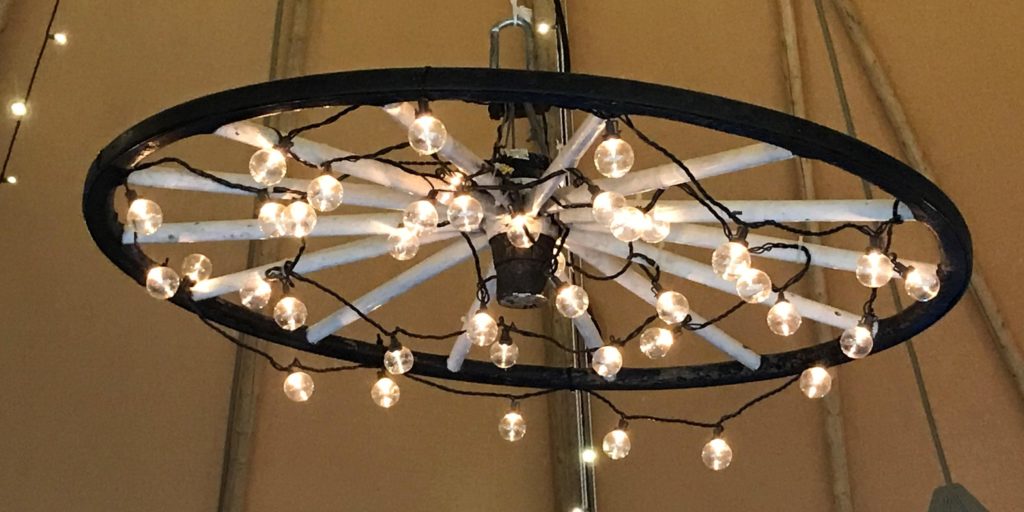 Wagon Wheel Chandelier