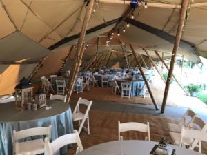 Tipi Tent for Gala in Glens Falls NY